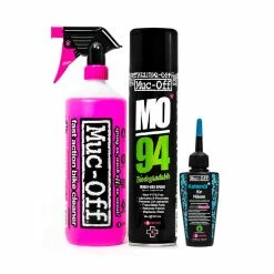 Muc-Off Kit De Lavage, De Protection Et De Lubrification (version Wet Lube)