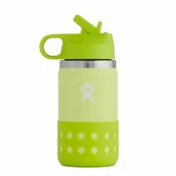 Hydro Flask Gourde Pour Enfants Wide Mouth Straw Lid & Boot - Honeydew