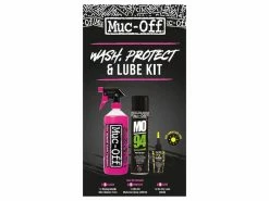 Muc-Off Kit De Lavage, Protection Et Lubrification (version Lubrification à Sec)